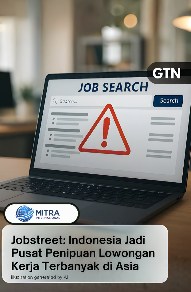 Indonesia Jadi Pusat Penipuan Lowongan Kerja Tertinggi di Asia: Admin & Data Entry Paling Banyak Dipalsukan